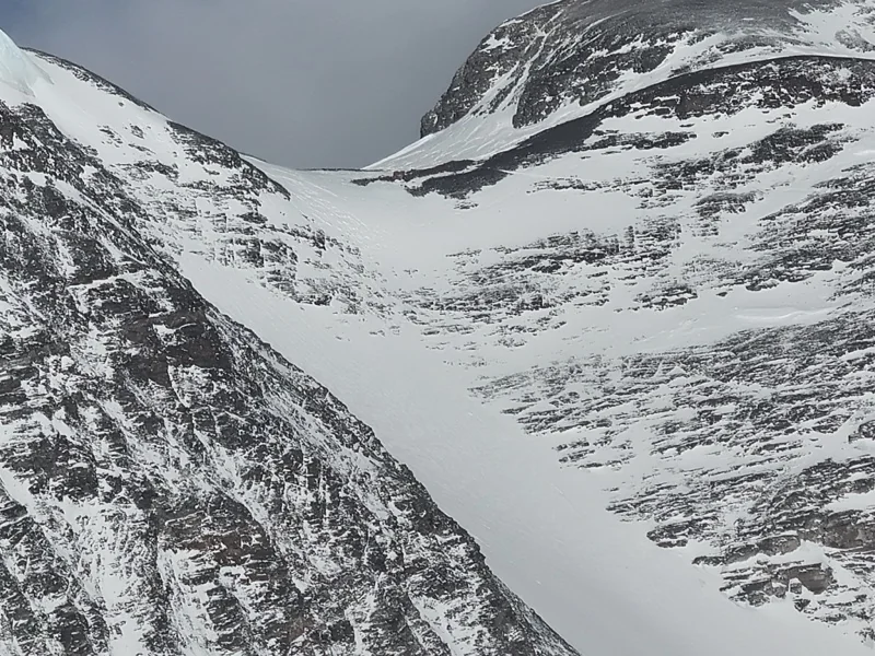 The Lhotse Face just below the South Col