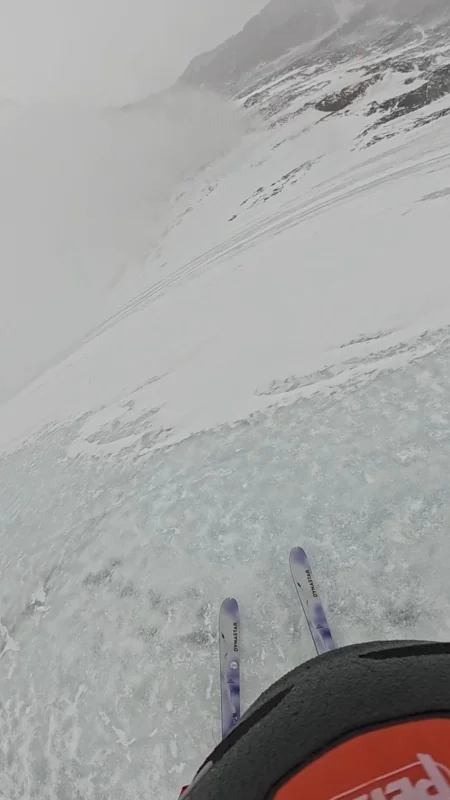 The ski descent — the Lhotse Face